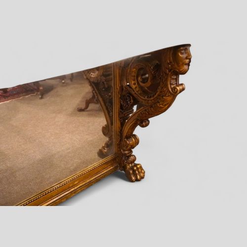 fig 1. Antique gilt console table