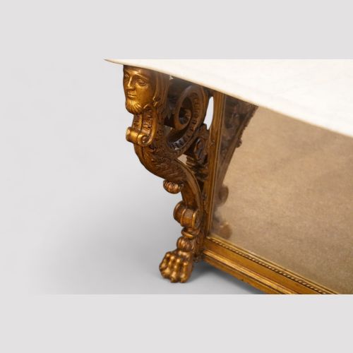 fig 5. Antique gilt console table
