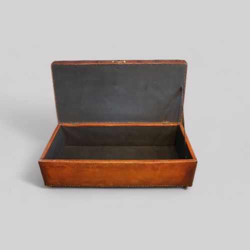 fig 6. Victorian leather buttoned ottoman