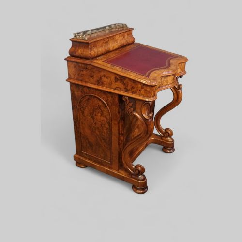 Victorian Walnut Davenport Desk
