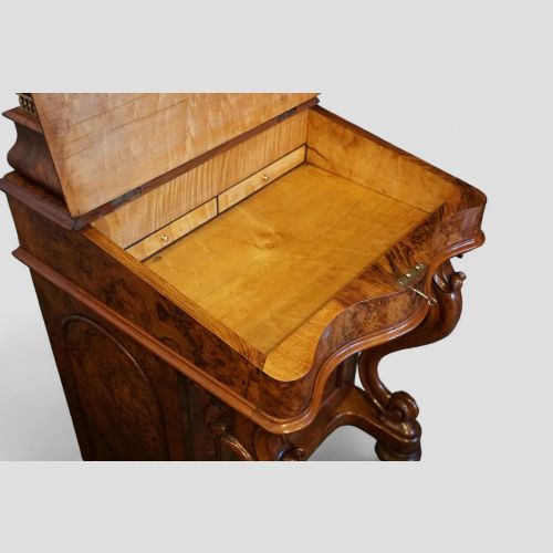 fig 4. Victorian walnut Davenport desk