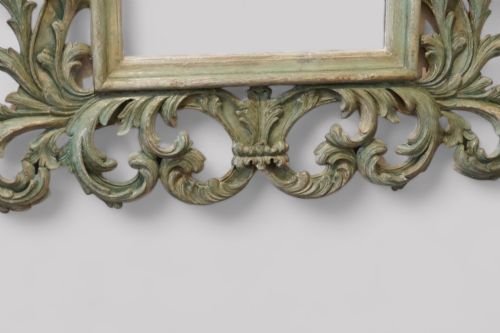 fig 1. Large carved teak Florentine mirror