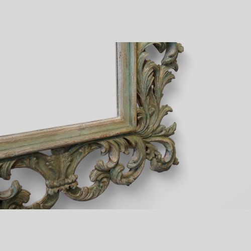 fig 2. Large carved teak Florentine mirror
