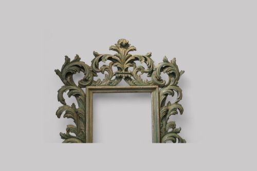 fig 3. Large carved teak Florentine mirror