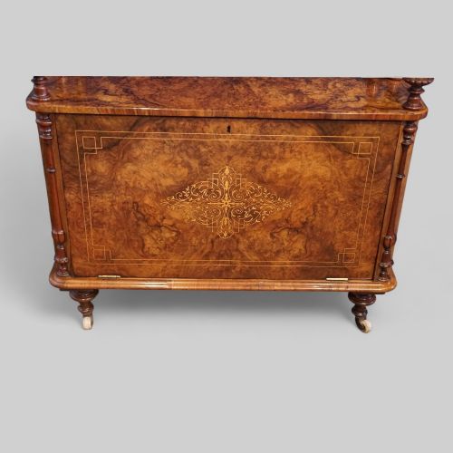 fig 7. Victorian large walnut music cabinet