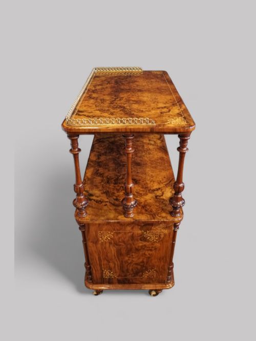 fig 8. Victorian large walnut music cabinet
