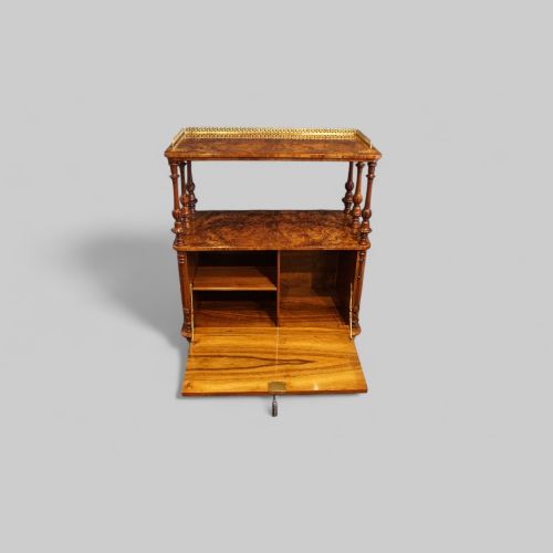 fig 9. Victorian large walnut music cabinet