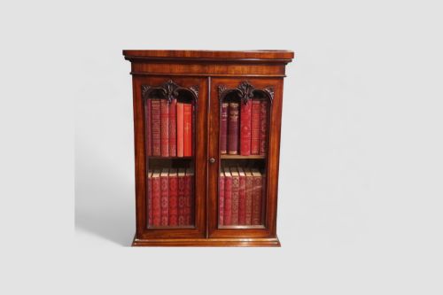 fig 1. William IV mahogany collectors estate cabinet