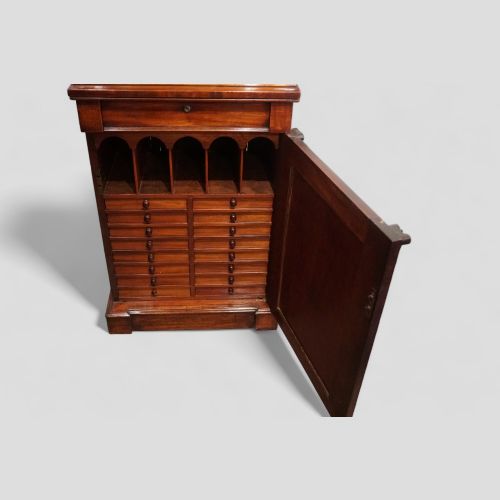 fig 6. William IV mahogany collectors estate cabinet