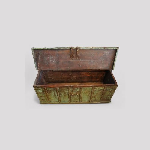 fig 5. Antique decorated teak trunk