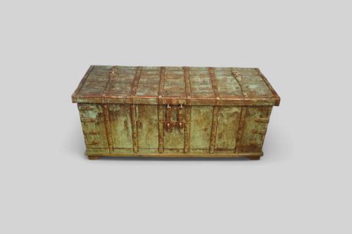 fig 6. Antique decorated teak trunk