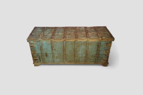 fig 7. Antique decorated teak trunk