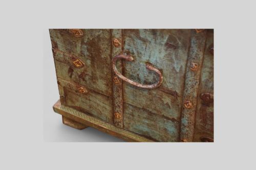 fig 9. Antique decorated teak trunk