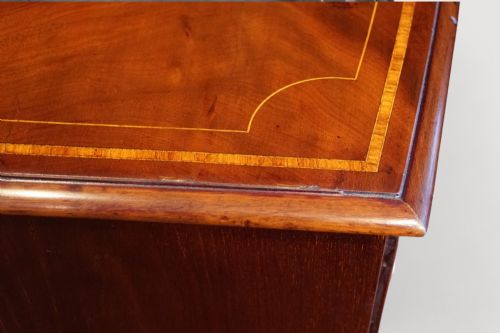 fig 1. Small Georgian inlaid bow chest