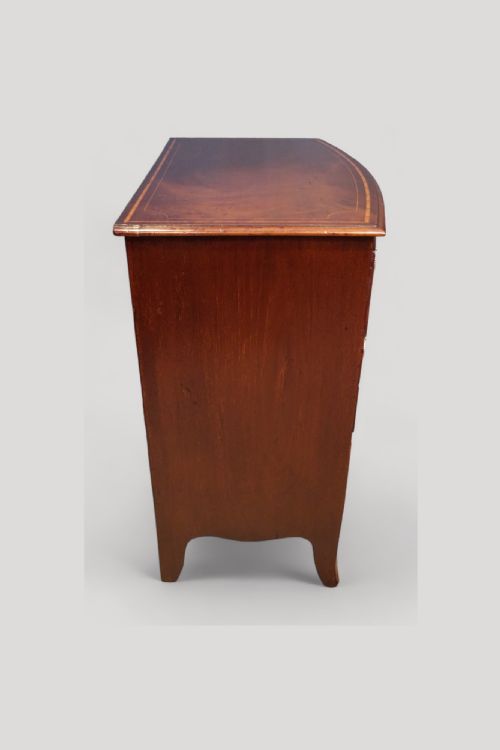 fig 6. Small Georgian inlaid bow chest