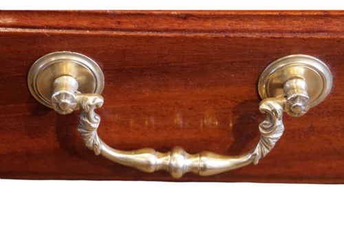 EDWARDIAN MAHOGANY PANELLED PEDESTAL DESK - ADDITIONAL PHOTO 2