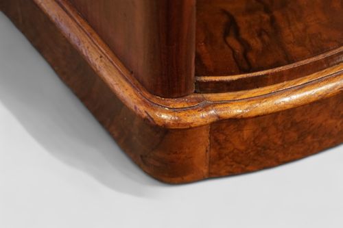 fig 7. Pair of Victorian burr walnut bedside chests