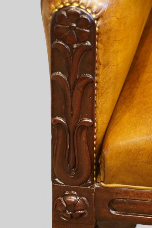 fig 5. William IV mahogany library chair