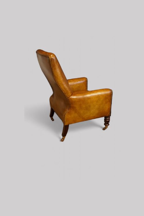 fig 6. William IV mahogany library chair