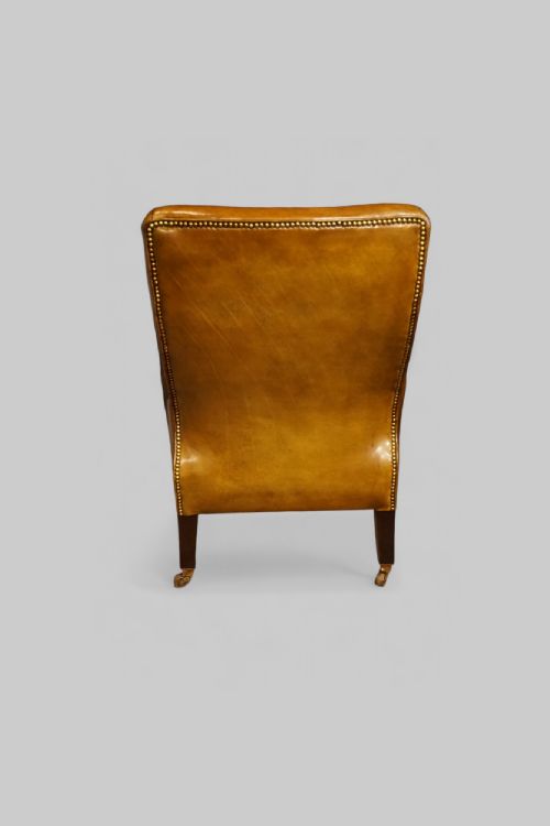 fig 7. William IV mahogany library chair