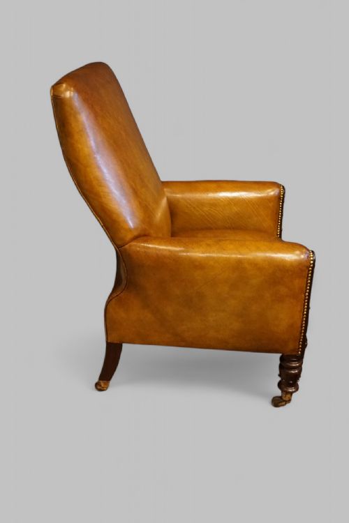 fig 8. William IV mahogany library chair