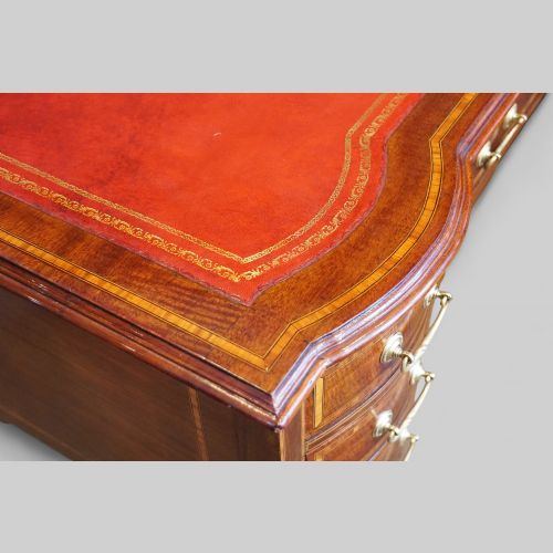 fig 6. Edwardian inlaid mahogany desk