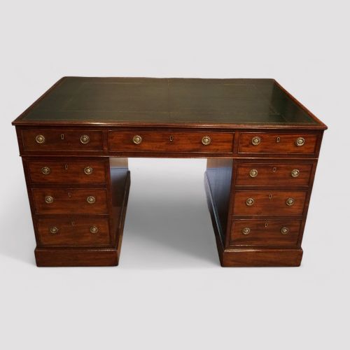 Georgian Mahogany Partners Desk