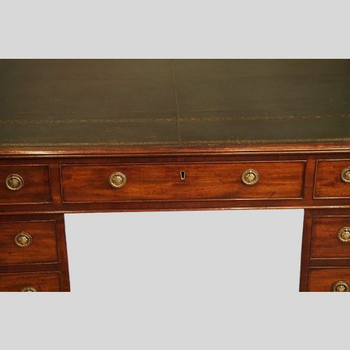 fig 1. Georgian mahogany partners desk