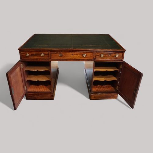 fig 4. Georgian mahogany partners desk