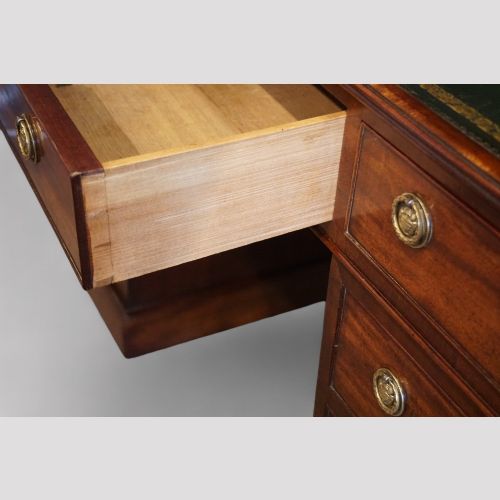 fig 6. Georgian mahogany partners desk