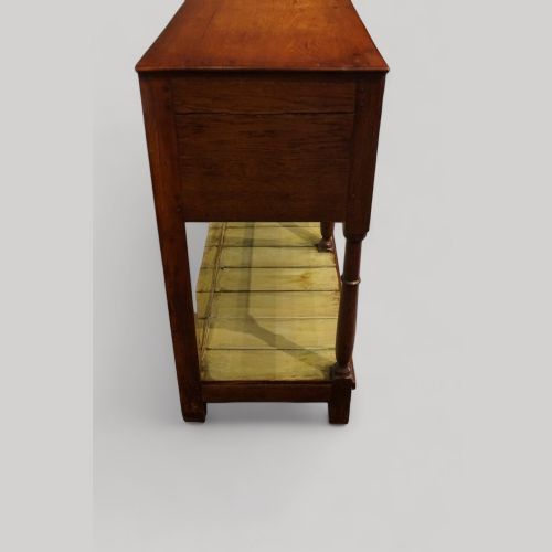 fig 6. Antique oak painted pot board dresser base