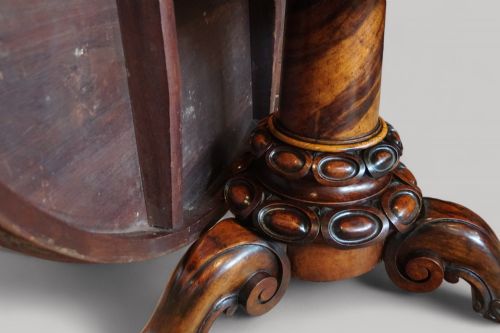fig 4. Victorian walnut circular dining table