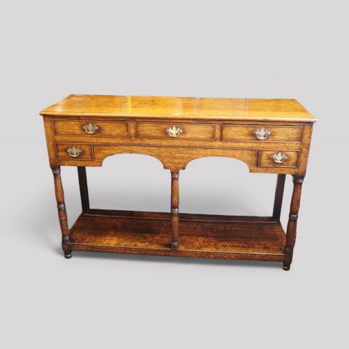 Antique Oak South Wales Pot Board Dresser