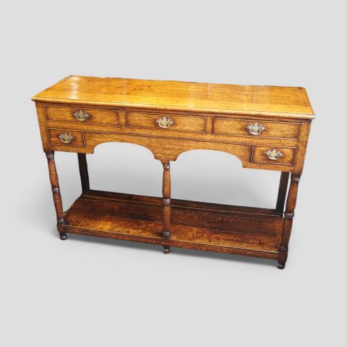 fig 1. Antique oak South Wales pot board dresser