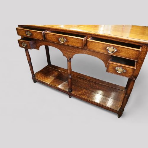 fig 7. Antique oak South Wales pot board dresser