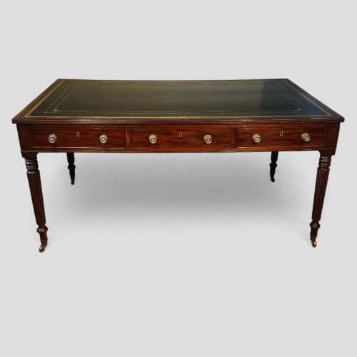 19thc Mahogany Partners Writing Table