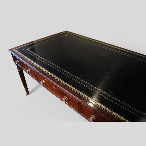 fig 1. 19thc mahogany partners writing table