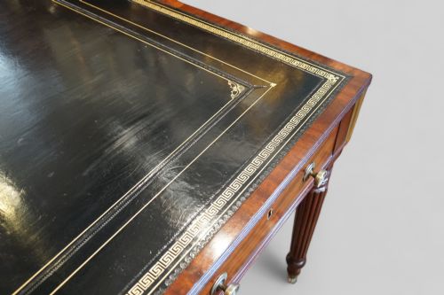 fig 5. 19thc mahogany partners writing table