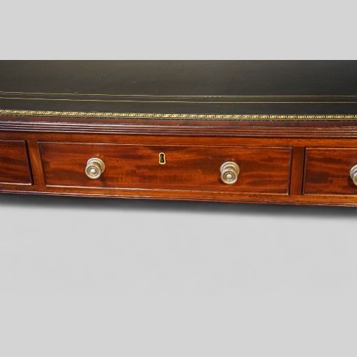 fig 7. 19thc mahogany partners writing table