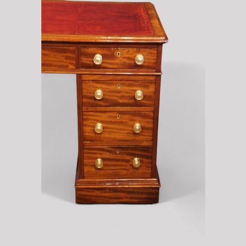 fig 6. Victorian mahogany pedestal desk