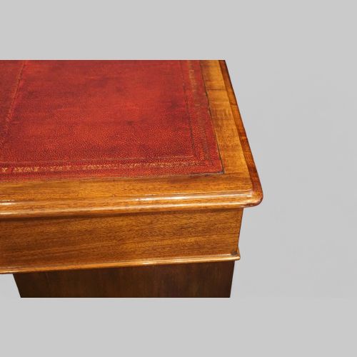 fig 8. Victorian mahogany pedestal desk
