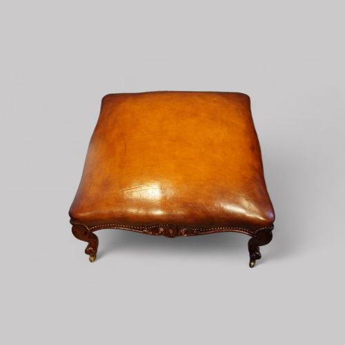 fig 4. Large Victorian leather stool