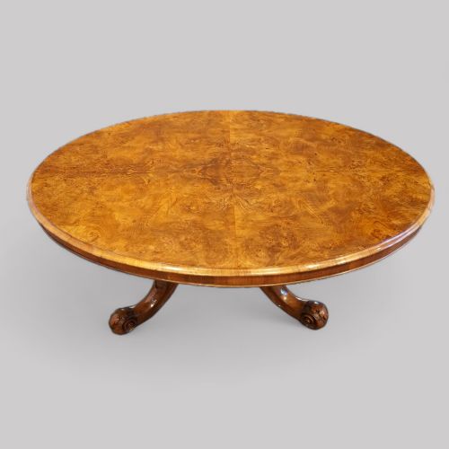 Victorian Burr Walnut Coffee Table
