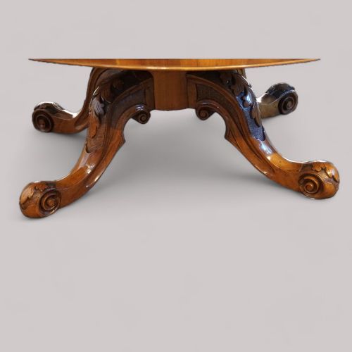 fig 2. Victorian burr walnut coffee table