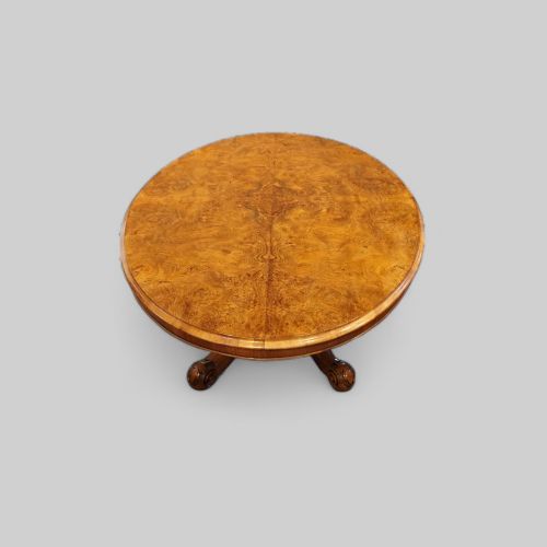 fig 6. Victorian burr walnut coffee table
