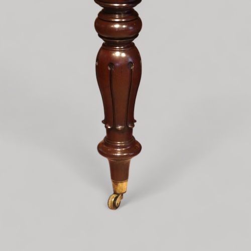 fig 6. Antique mahogany extending dining table 14 seat
