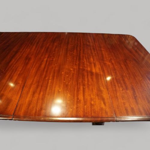 fig 8. Antique mahogany extending dining table 14 seat
