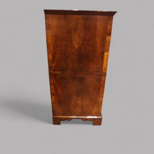 fig 1. George III walnut chest in 2 parts