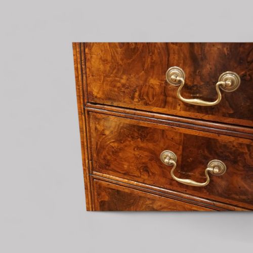 fig 2. George III walnut chest in 2 parts