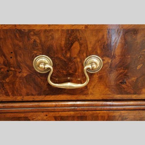 fig 5. George III walnut chest in 2 parts